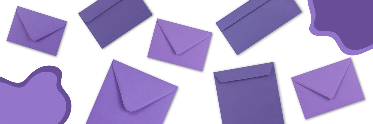 Purple envelopes